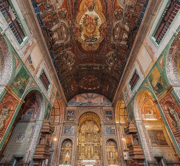 Historic church interior in Madeira