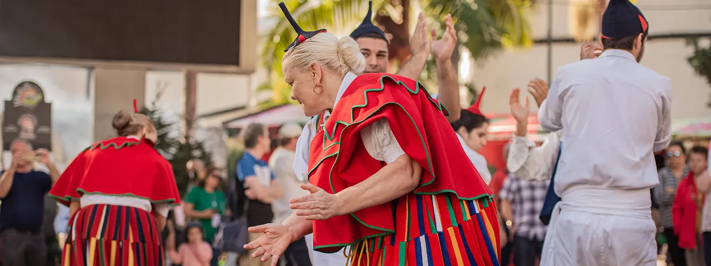 Man playing ukulele in Madeira