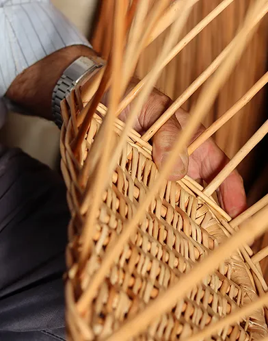Wickerwork craftsmanship in Camacha