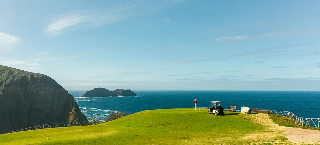 Private villa with golf course view