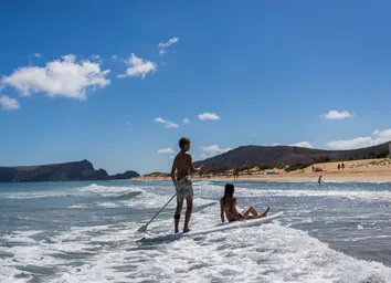 Kayak e stand-up paddle na costa sul do Porto Santo