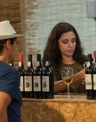 Wine tasting session