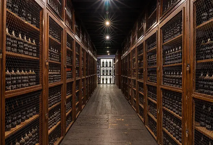 Historic wine cellar corridor