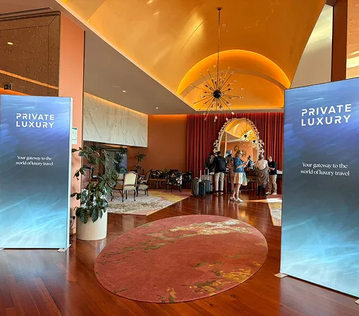 Corporate event setup