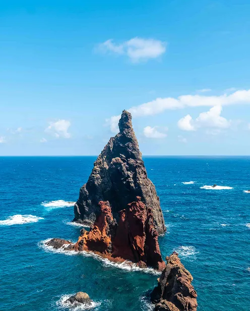Madeira coastal rock formation