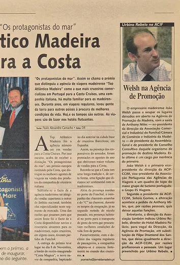 Madeira evento de viagem