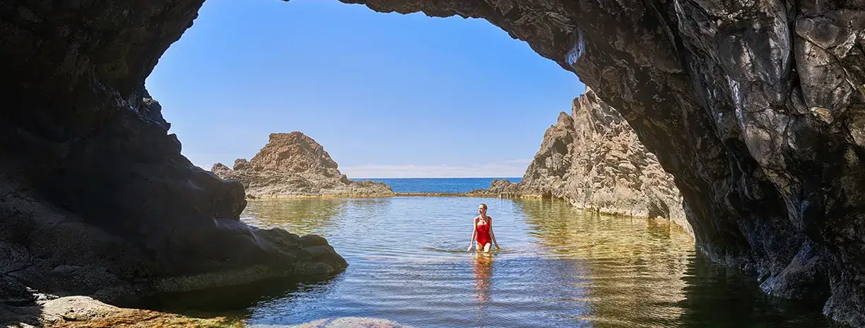 Cave beach in Madeira